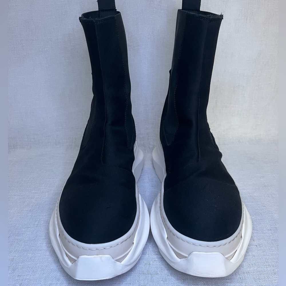 Rick Owens Men's DRKSHDW Beatle Abstract 911 Boots Black & Milk Sz41 - Picture 4 of 6